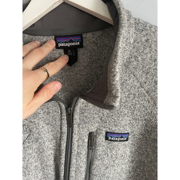 Patagonia Better Sweater Grey Fleece Jacket Full Zip up Men's Embroidered sz XL - Picture 3 of 4